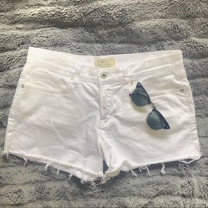 Lucky Brand white cut off shorts